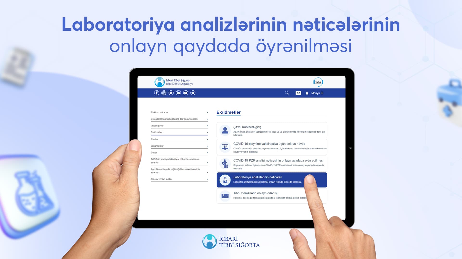 “Laboratoriya analizlərinin nəticələri” adlı elektron xidmətin əhatə dairəsi genişləndirilib