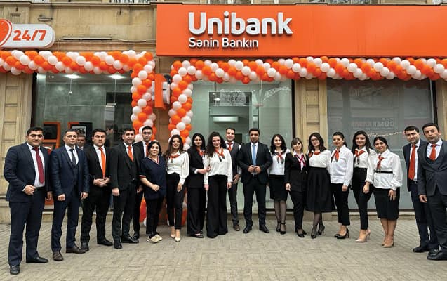 Unibank “Gəncə” filialını yeni konseptdə istifadəyə verib - FOTO