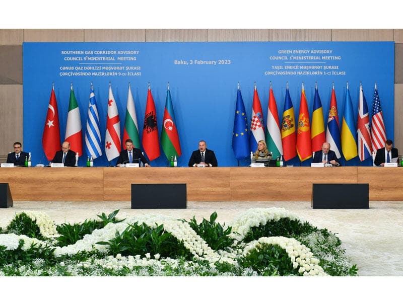 Prezident Cənub Qaz Dəhlizi Məşvərət Şurasının iclasında çıxış edib - FOTO