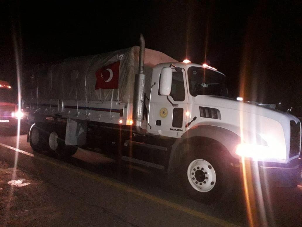 Azərbaycan Türkiyəyə növbəti humanitar yardımını göndərdi - FOTO