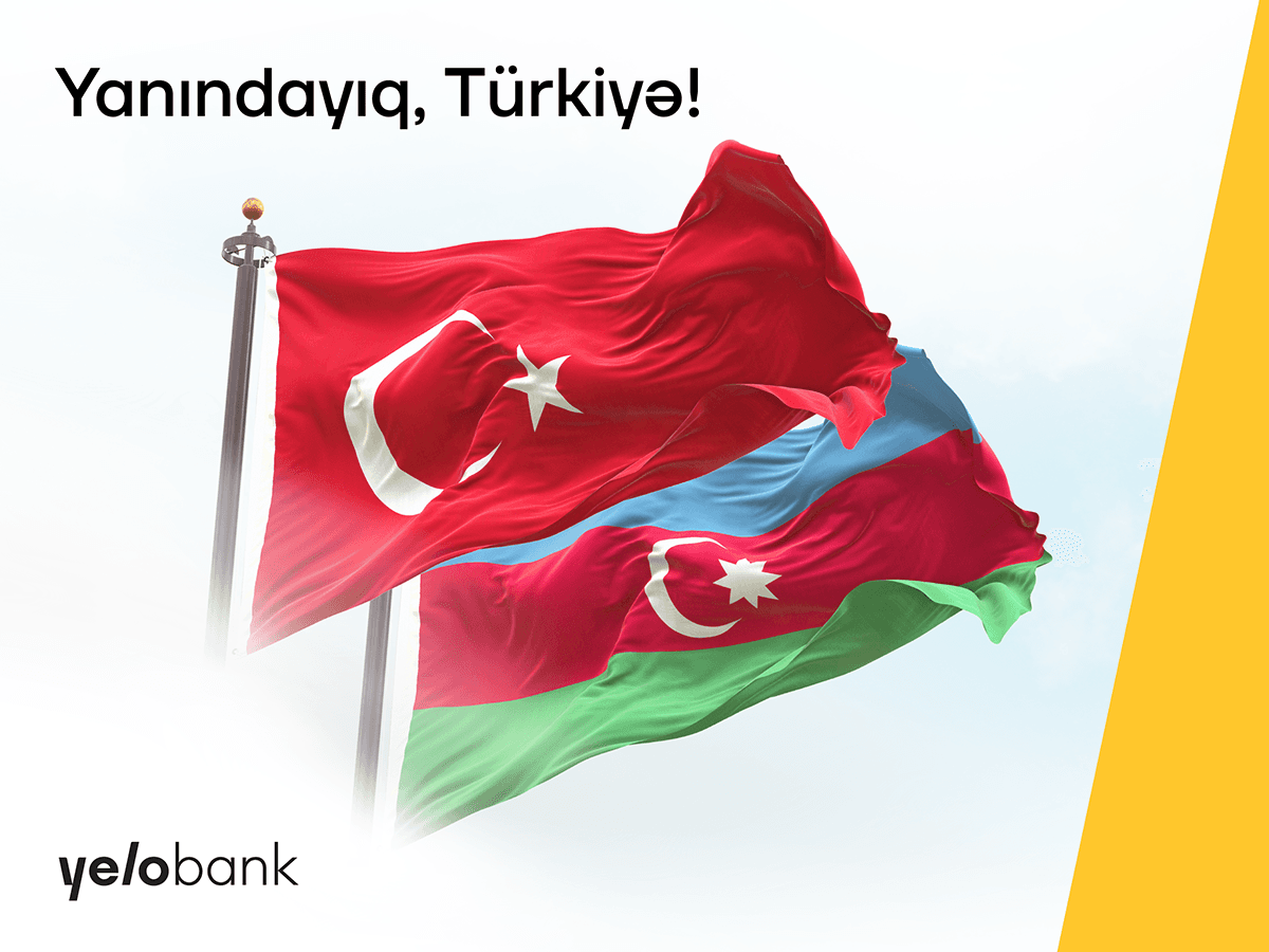 Yelo Bank Türkiyəyə ianə etdi