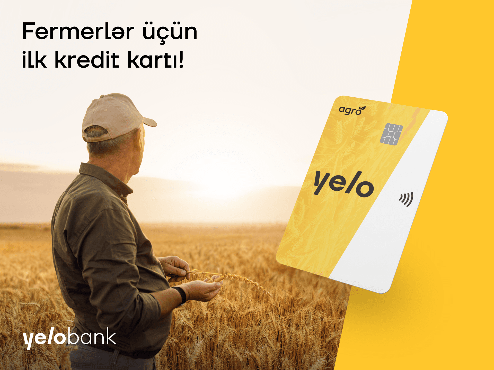 Yelo Bank-dan fermerlər üçün ilk kredit kartı