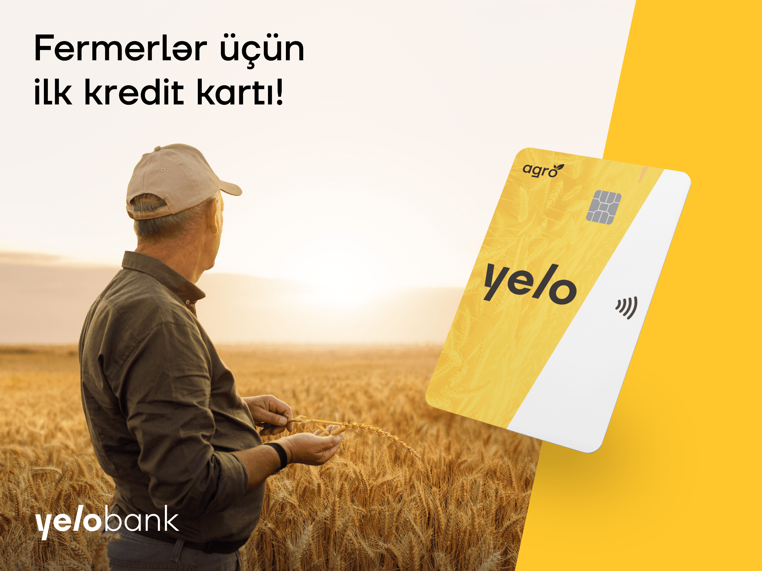 Yelo Bank-dan fermerlər üçün ilk kredit kartı