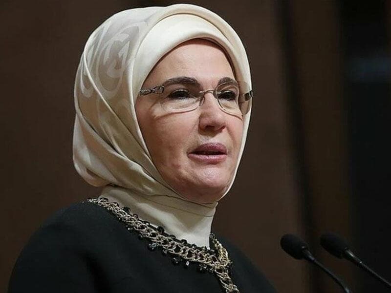 Əminə Ərdoğan Mehriban Əliyevaya təşəkkür edib - FOTO