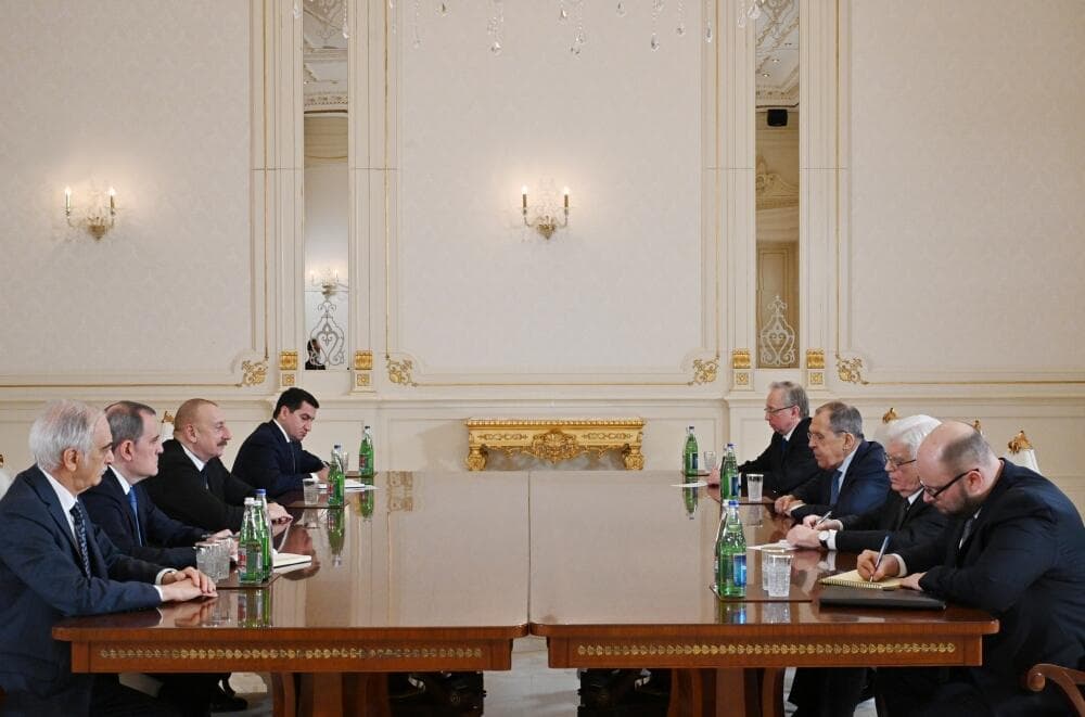 İlham Əliyev Sergey Lavrovu qəbul edib - FOTO