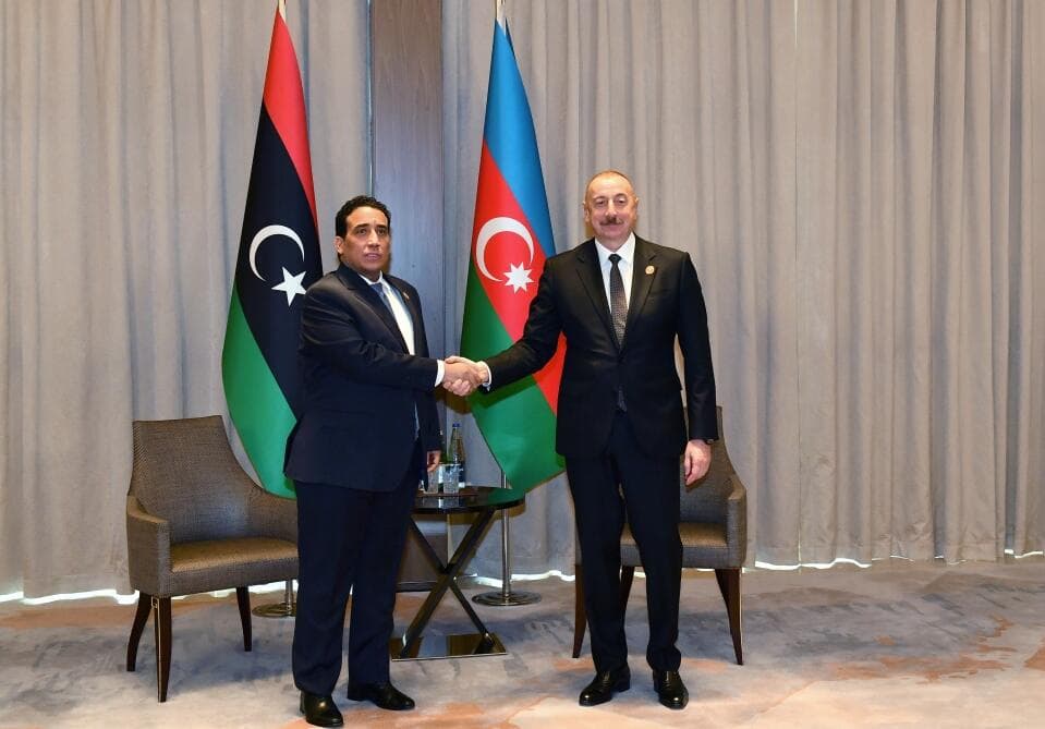 İlham Əliyev Liviya Dövləti Prezident Şurasının sədri ilə görüşüb - FOTO