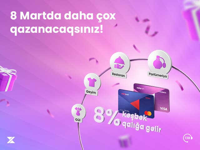 XalqKartda 8% kəşbək!