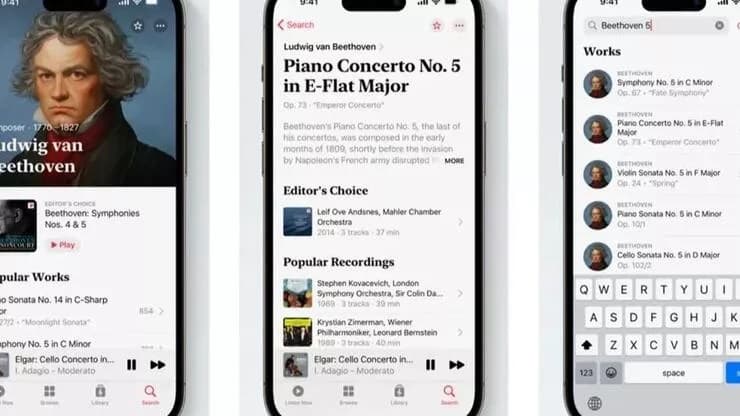''Music Classical'' ''Apple Music''-in bir hissəsinə çevrilir