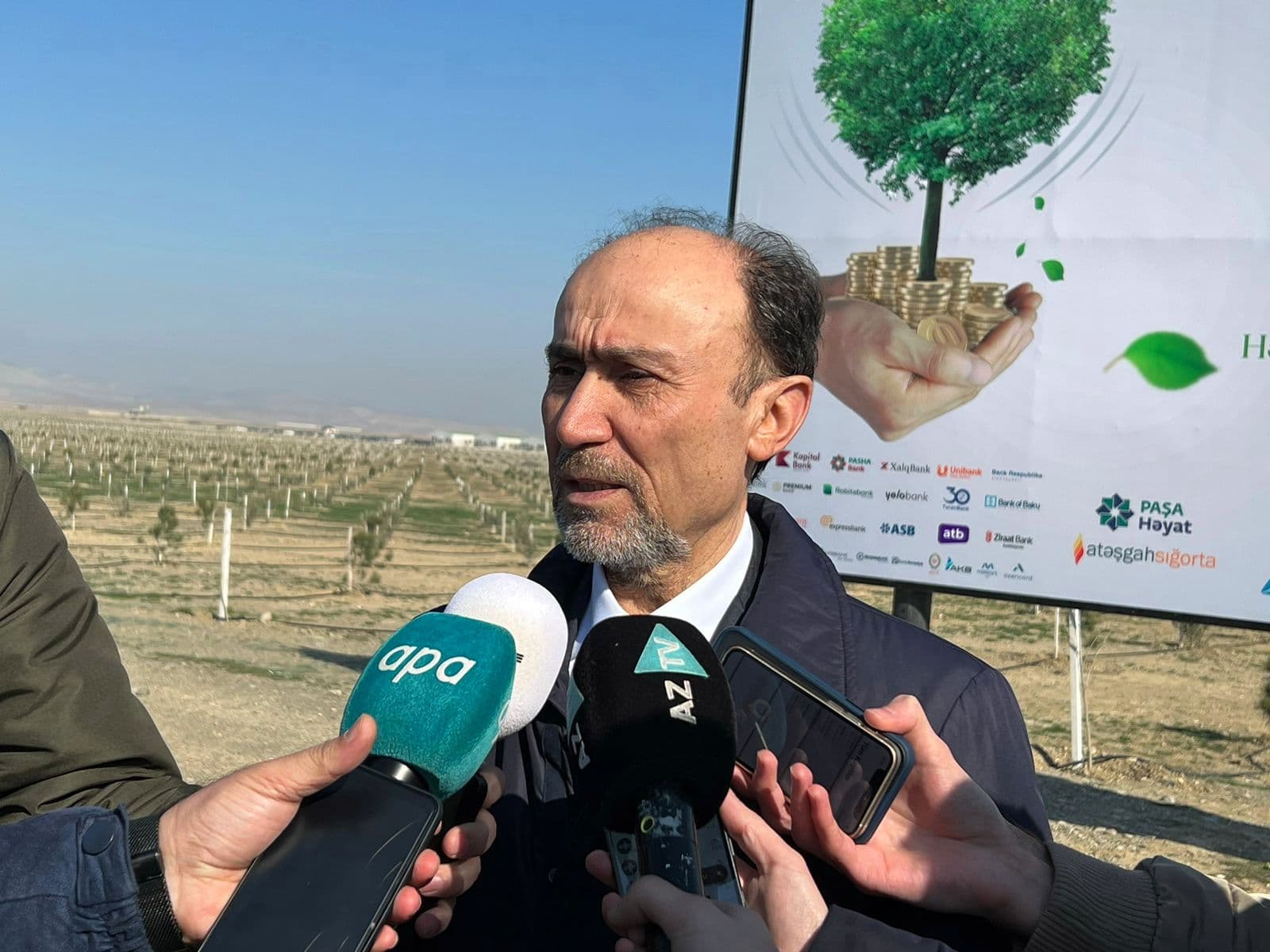 Bank-maliyyə sisteminin nümayəndələri azad edilmiş ərazilərdə ağac əkəcəklər - FOTO