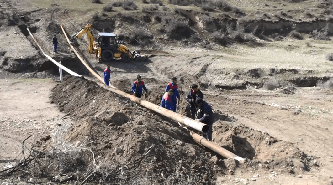 Şəkidə yeni beton bənd çəkilir