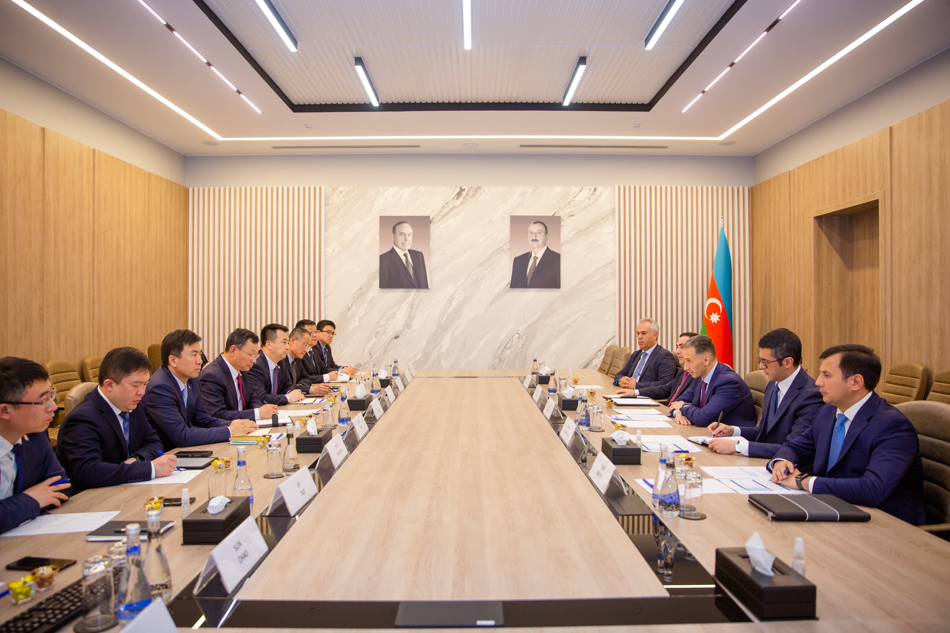 Rəşad Nəbiyev “Shandong Port Group”un nümayəndələri ilə görüşüb - FOTO