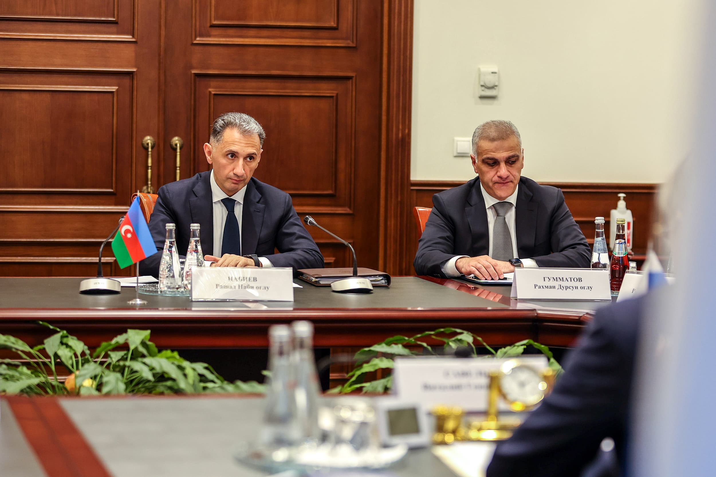 Rəşad Nəbiyev Rusiyanın nəqliyyat naziri Vitali Savelyev ilə görüşüb - FOTO