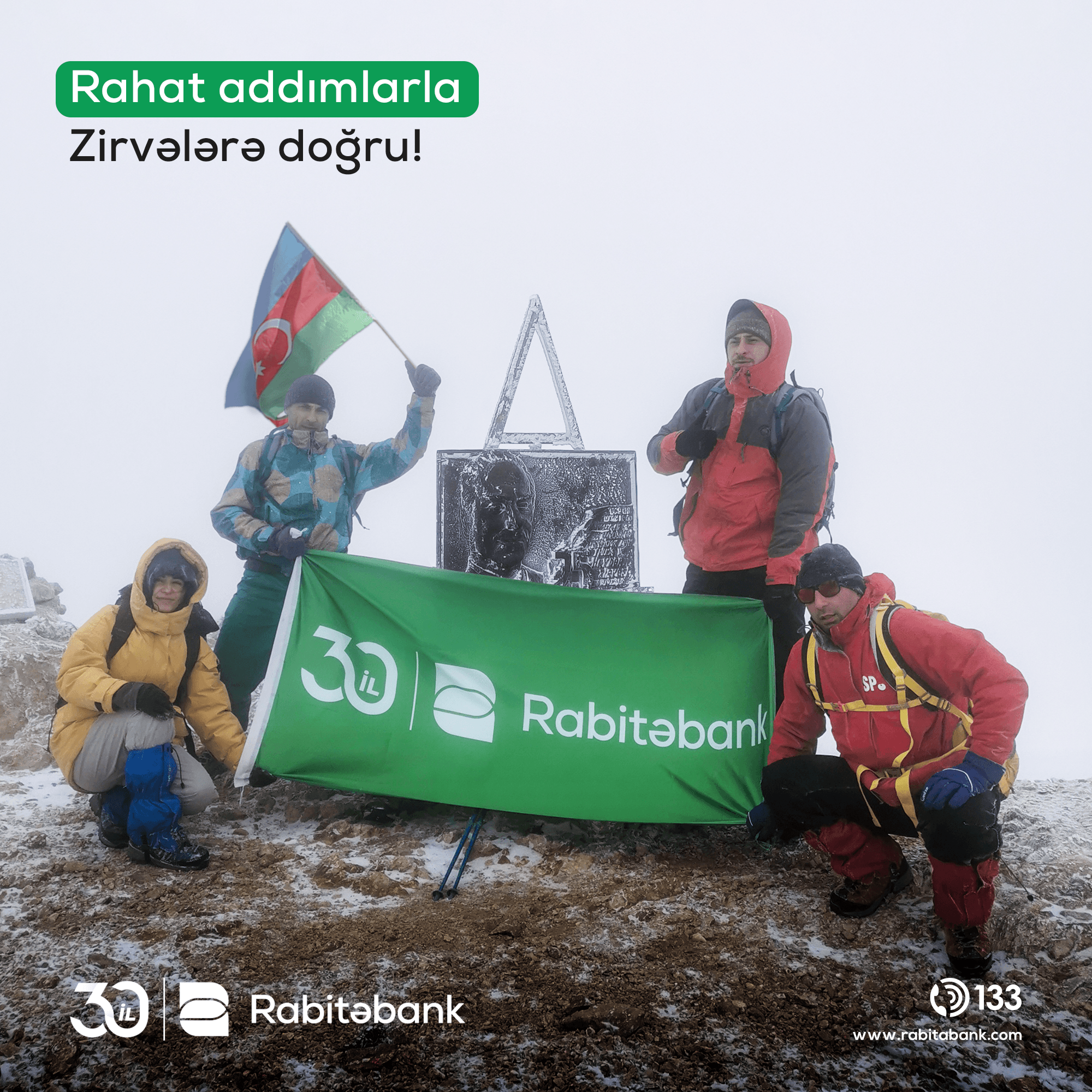 Rabitəbank əməkdaşları “Heydər zirvəsi”ndə - FOTO