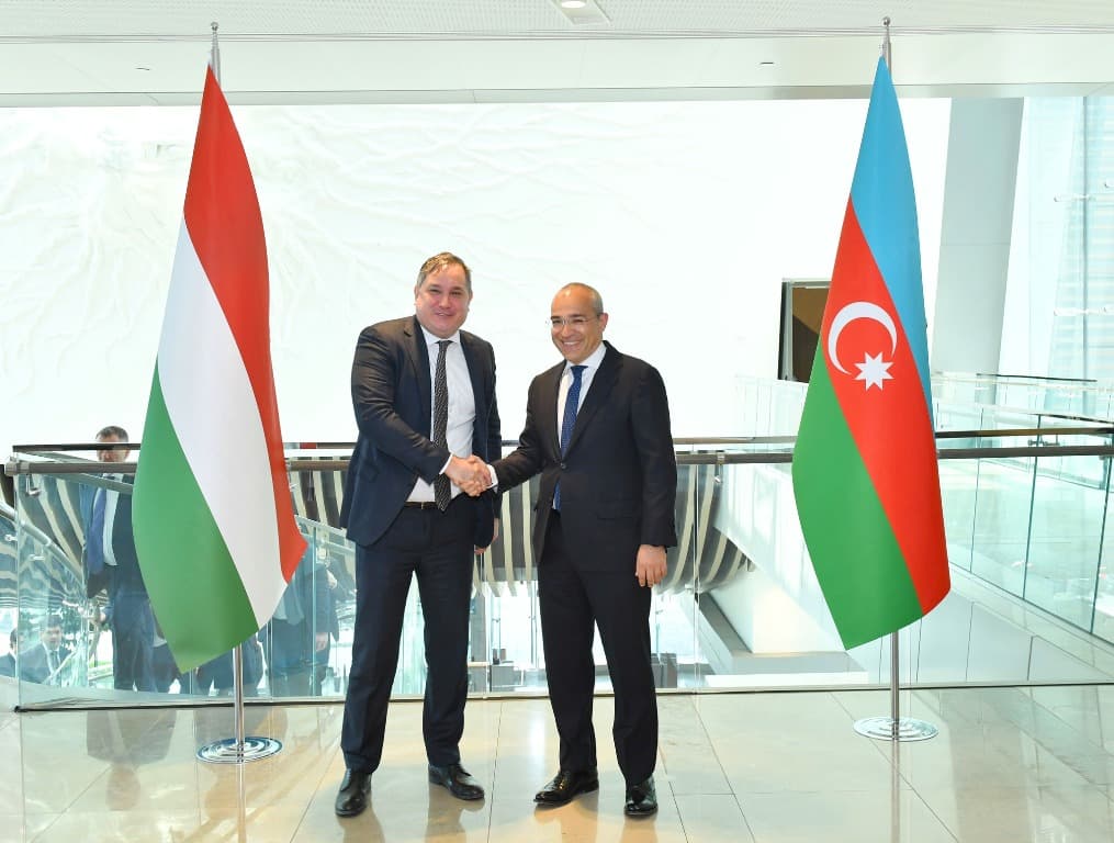 Mikayıl Cabbarov Macarıstanın iqtisadi inkişaf naziri ilə görüşüb - FOTO