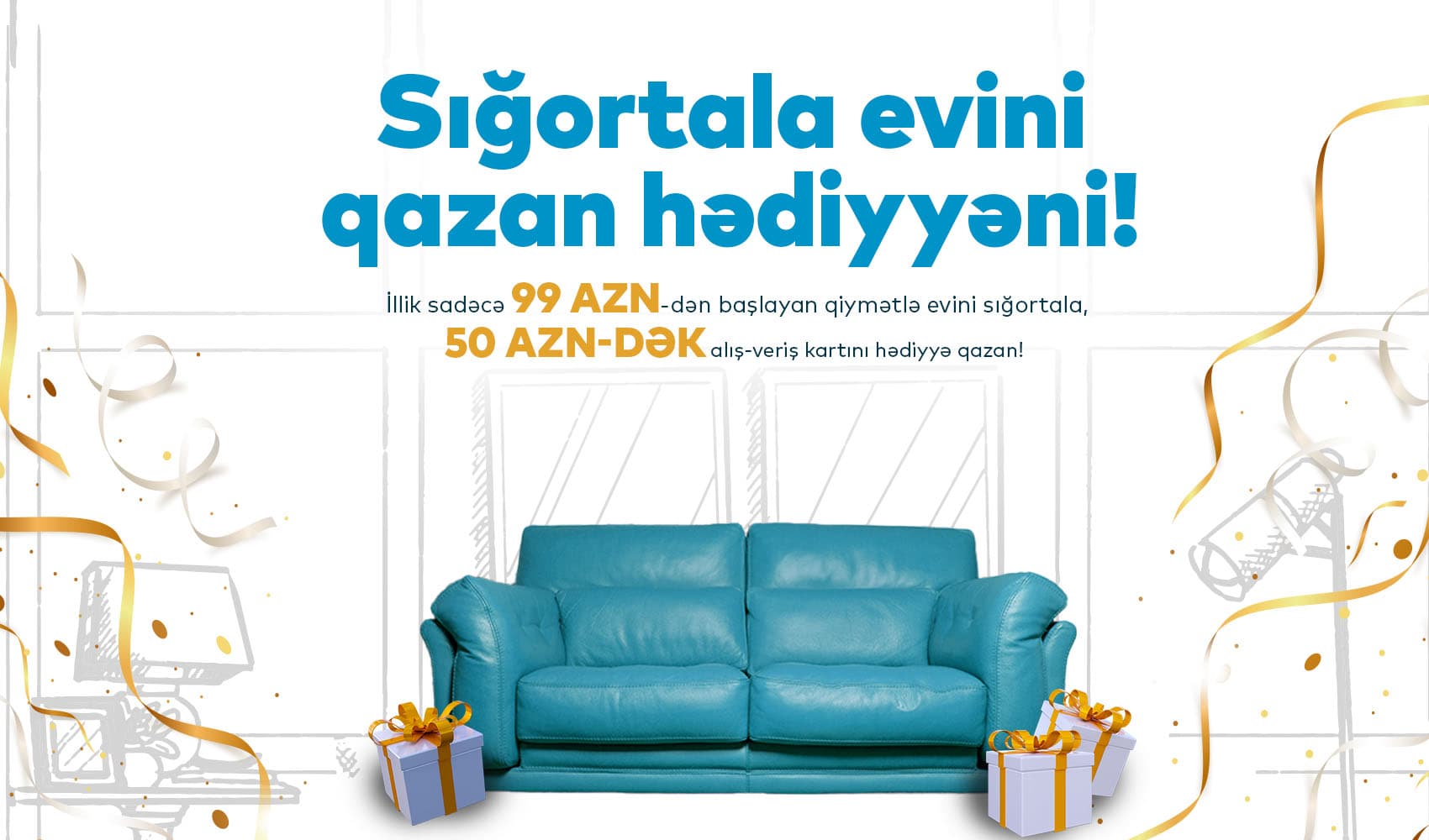 Evini sığortalamaq istəyənlər üçün PAŞA Sığortadan xüsusi təklif!- Sığortala evini, qazan hədiyyəni!