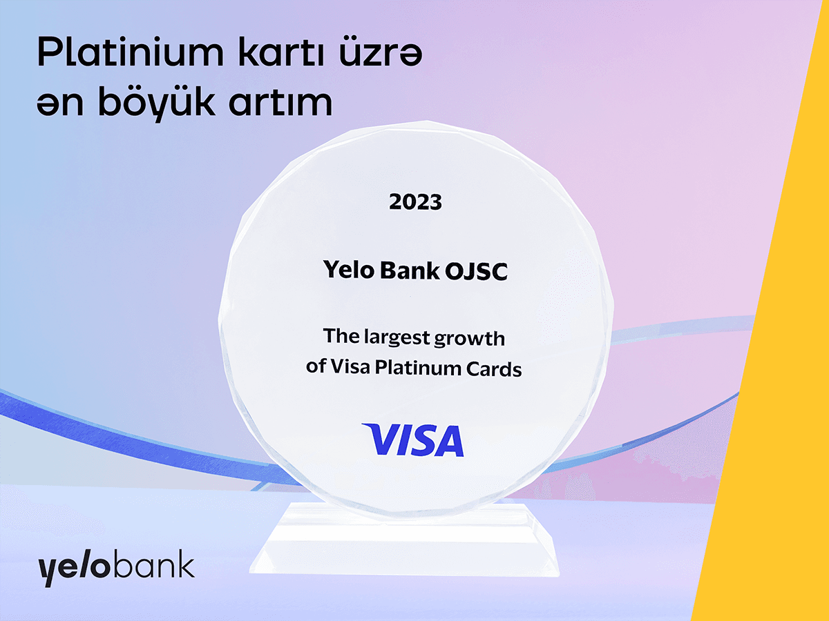 Yelo Bank Visa tərəfindən mükafata layiq görüldü