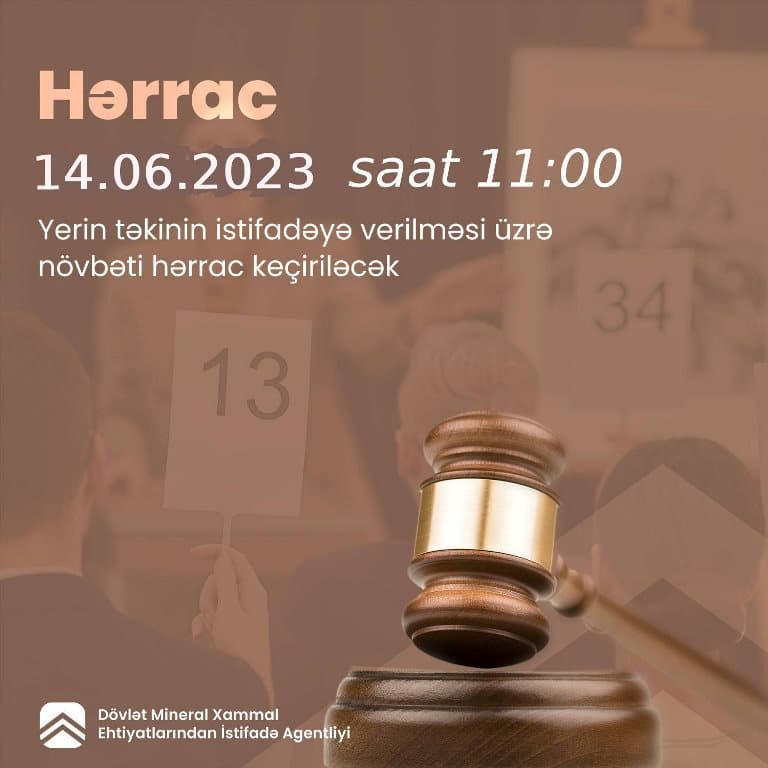 4 rayon üzrə faydalı qazıntı yataqları hərraca çıxarılacaq