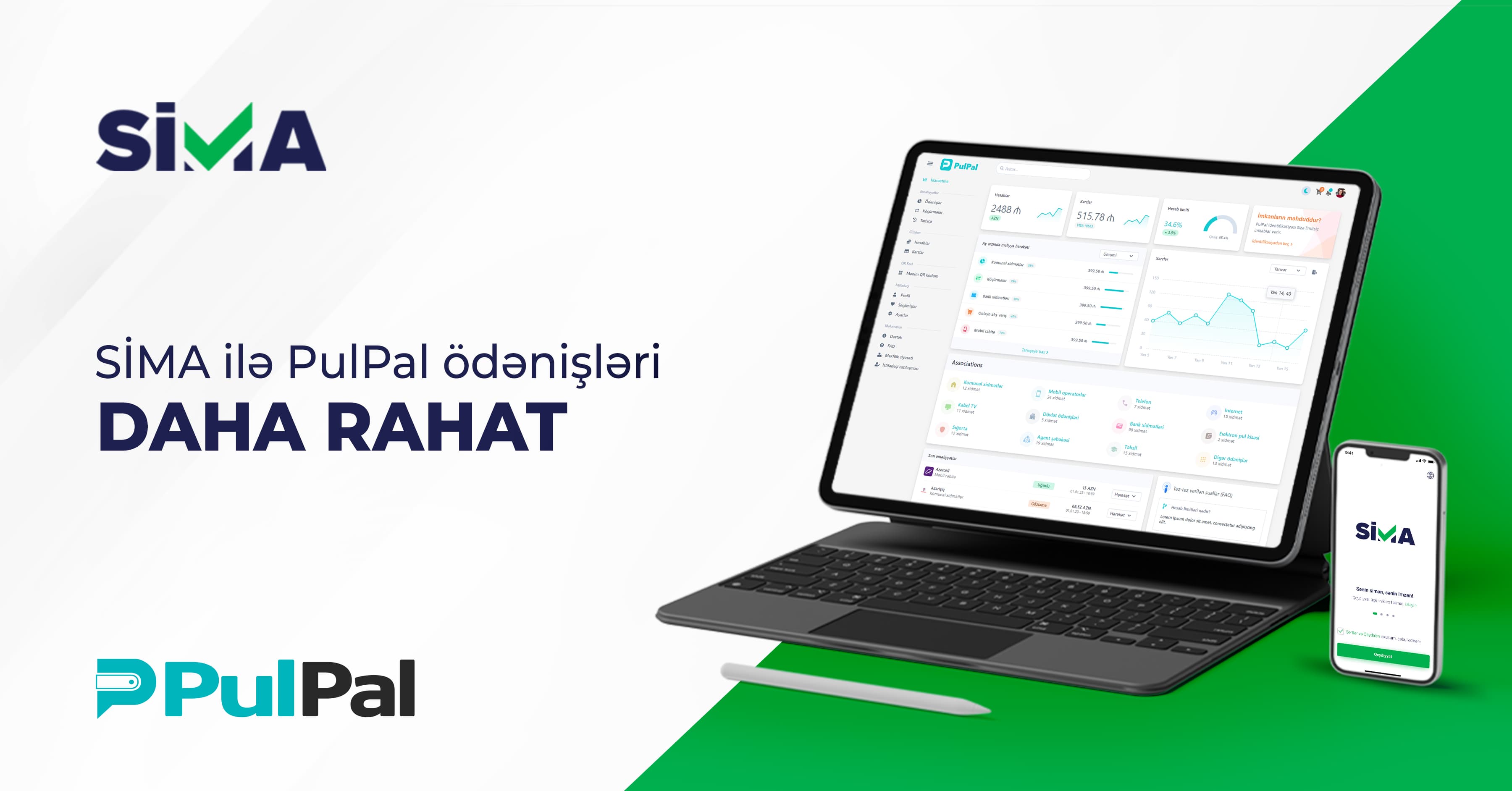 SİMA ilə “PulPal” sistemində limitsiz köçürmə və ödənişlər edin