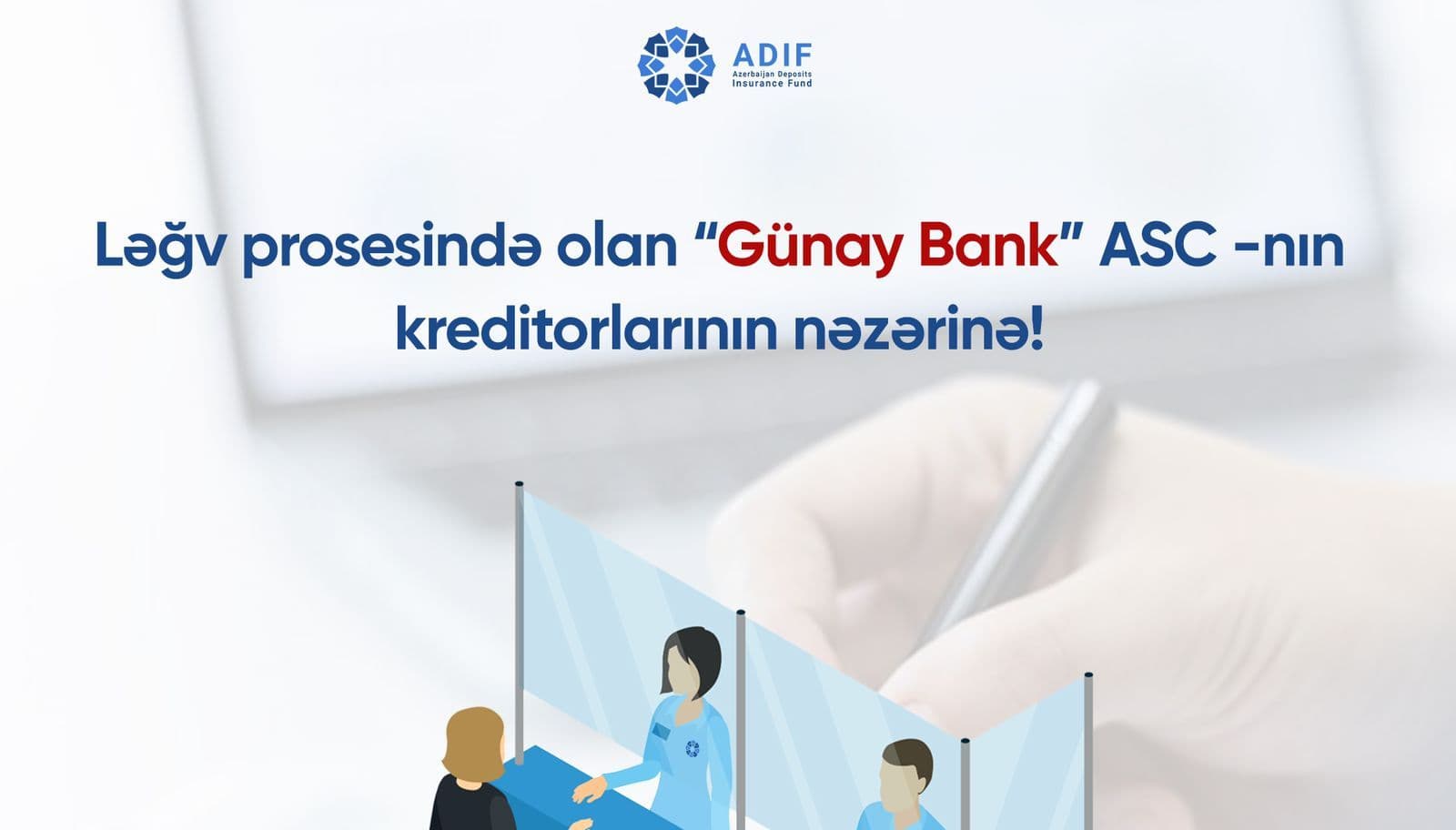 Ləğv prosesində olan “Günay Bank” ASC -nin kreditorlarının nəzərinə!