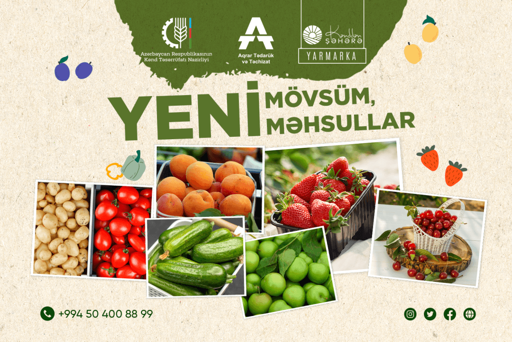 3-4 iyun tarixlərində “Kənddən Şəhərə” həftəsonu yarmarkası keçiriləcək