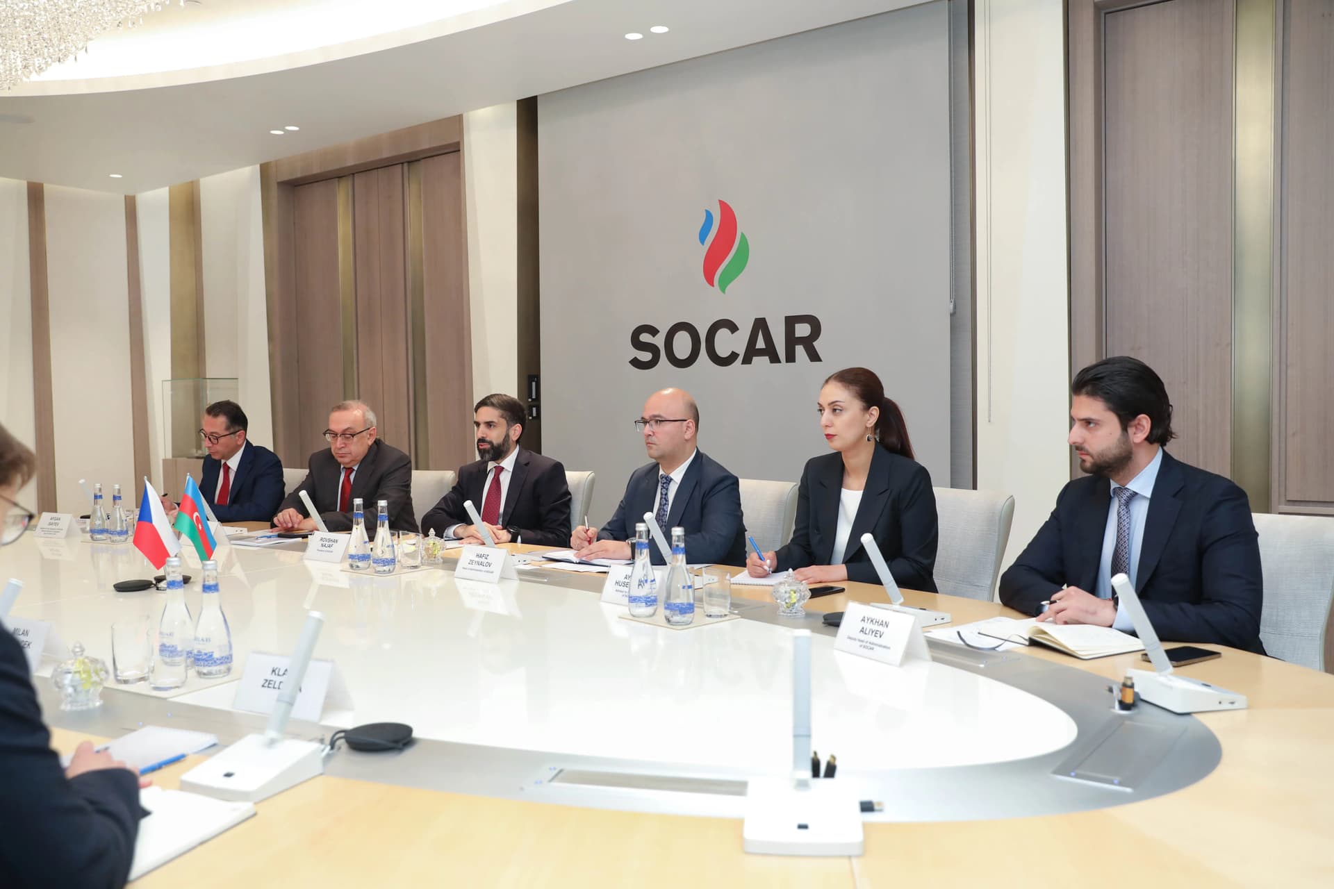 SOCAR-ın prezidenti Rövşən Nəcəf Çex Respublikasının sənaye və ticarət naziri Yozef Sikela ilə görüşüb - FOTO