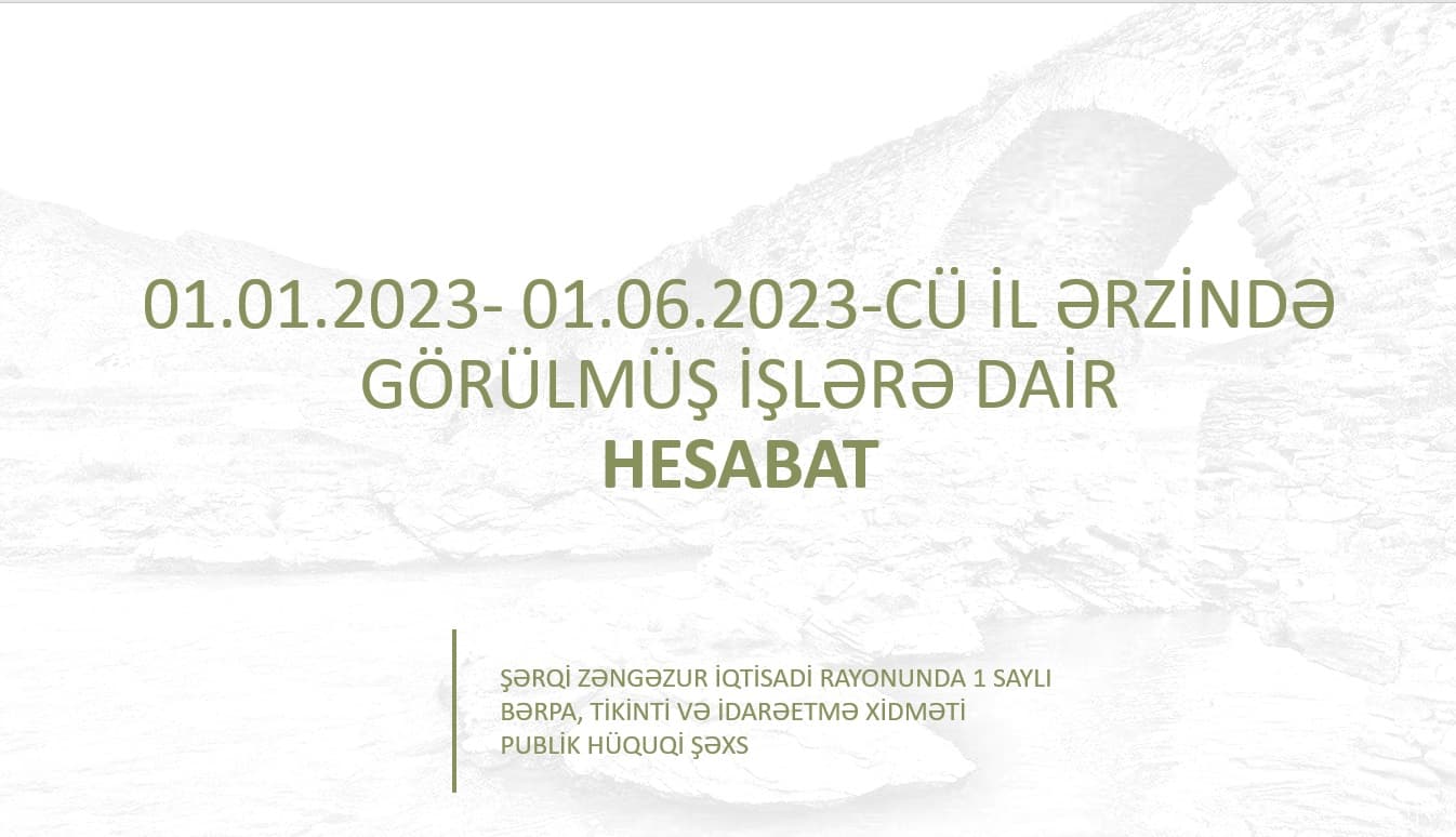 Şərqi Zəngəzur İqtisadi Rayonunda 1 saylı Bərpa, Tikinti və İdarəetmə Xidmətinin Müşahidə Şurasının növbəti iclası keçirilib