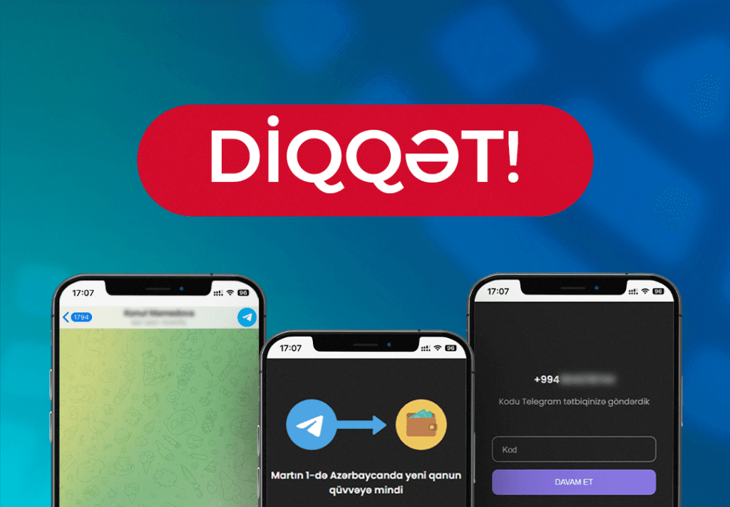 Elektron Təhlükəsizlik Xidməti vətəndaşlara “Telegram” vasitəsilə göndərilən saxta keçidlər barədə XƏBƏRDARLIQ