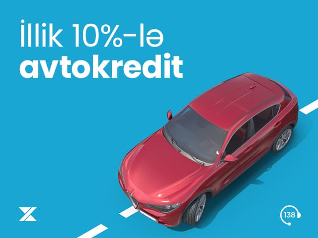 Xalq Bankdan illik 10%-lə avtokredit