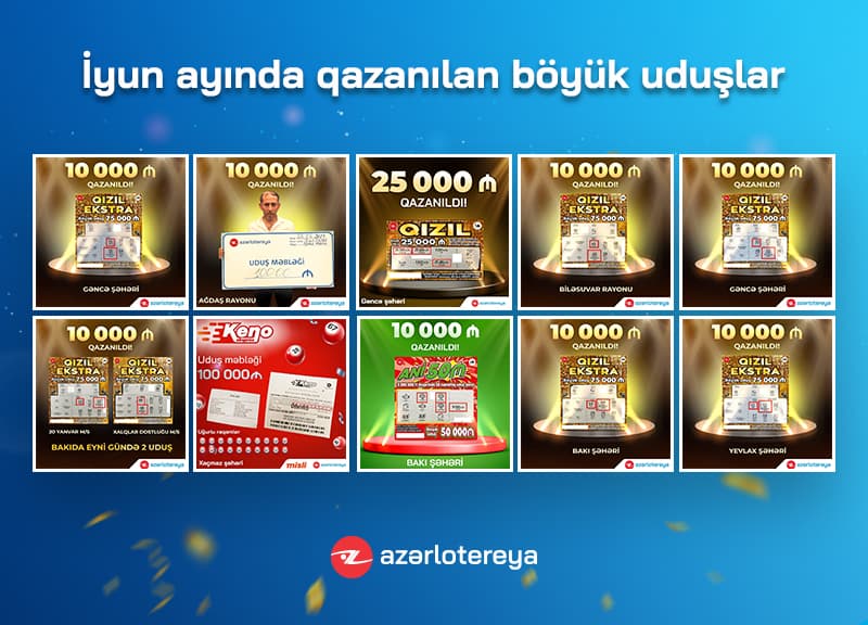 İyun ayında “Azərlotereya” 11 böyük uduş qazandırıb