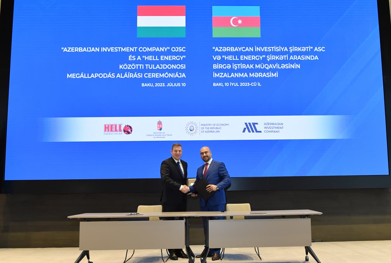 “Azərbaycan İnvestisiya Şirkəti” ASC və Macarıstanın “Hell Energy” şirkəti arasında Birgə İştirak müqaviləsi imzalanıb