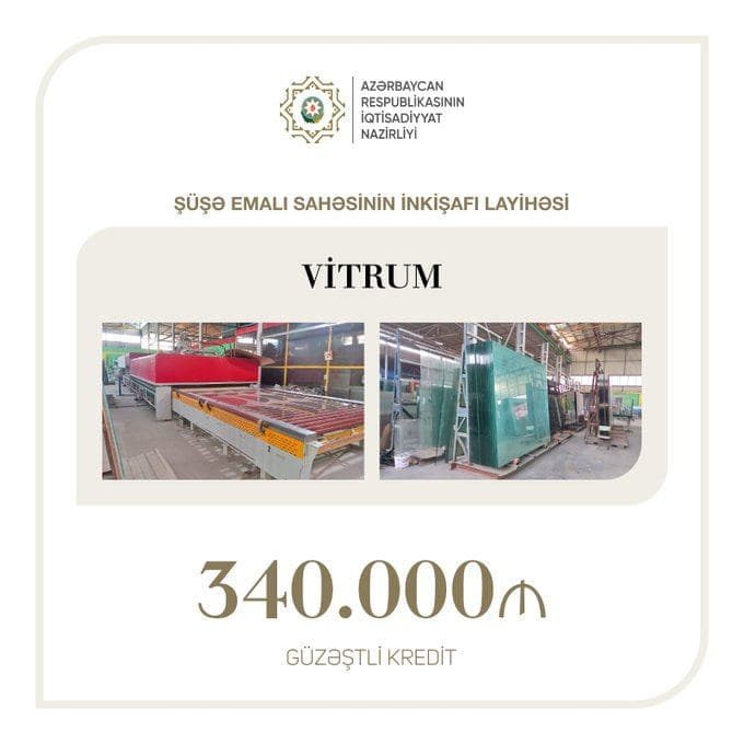 Sahibkarlığın İnkişafı Fondu "Vitrum" MMC-yə güzəştli kredit verib