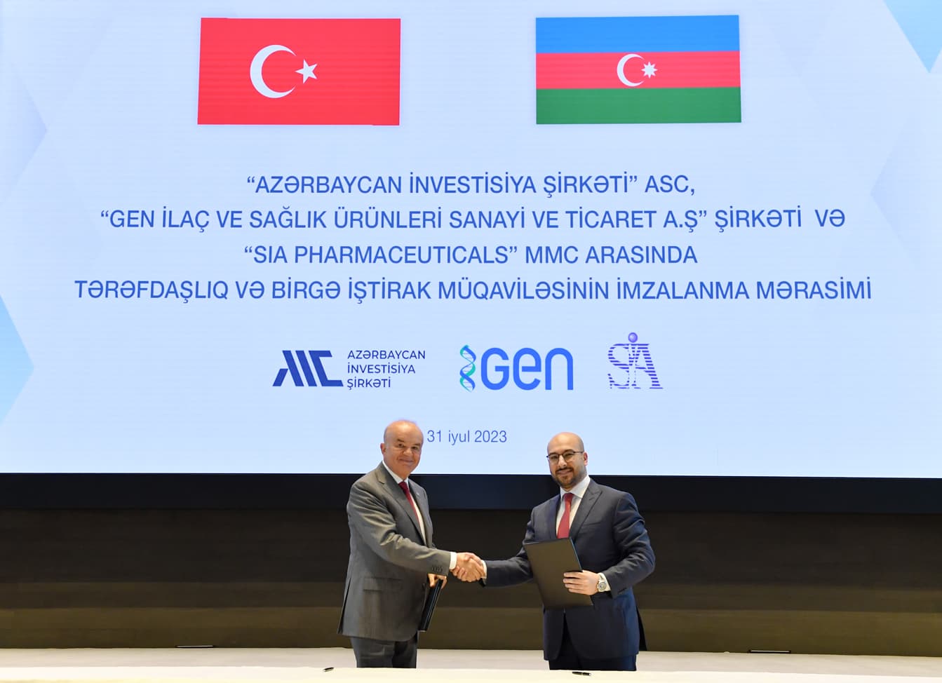 Pirallahı Sənaye Parkında dərman istehsalı zavodunun tikilməsi ilə bağlı müqavilə imzalanıb