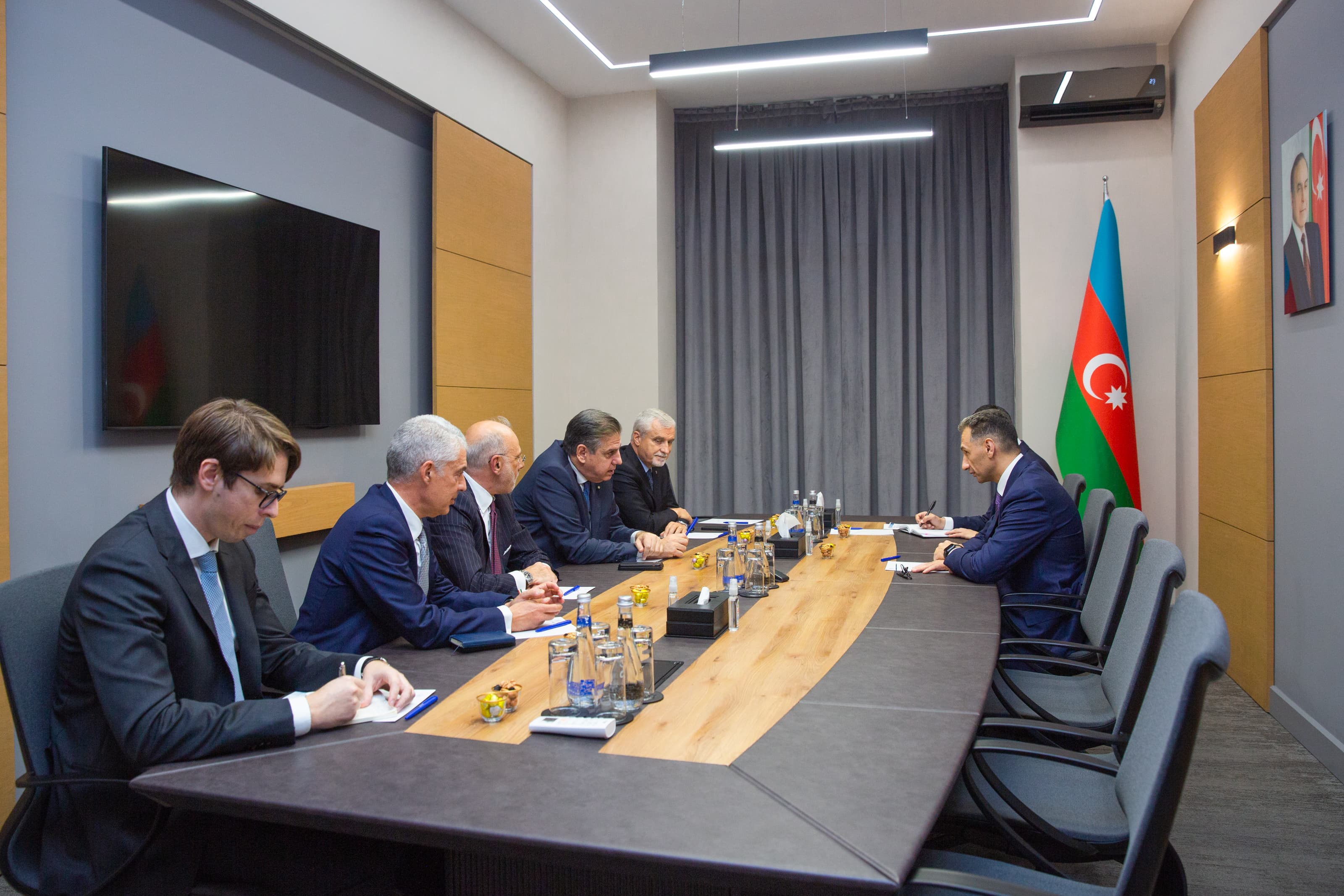 Nazir Rəşad Nəbiyev İtaliyanın “Leonardo” şirkətinin direktorlar şurasının sədriilə görüşüb