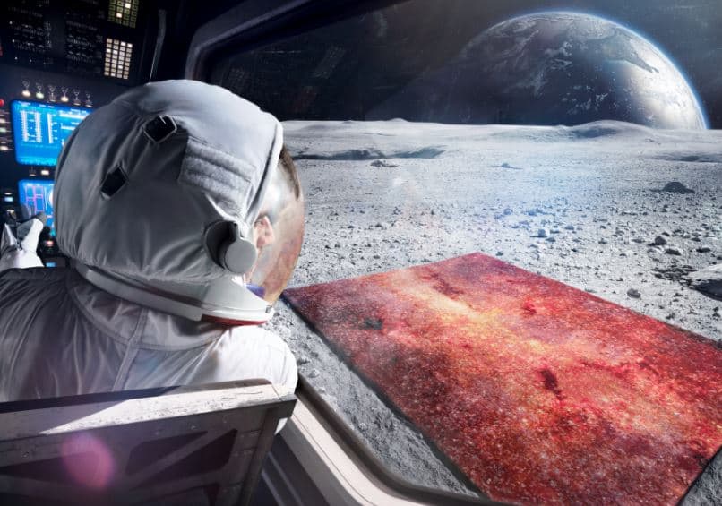 Yan Katın kosmos kompozisiyalı müasir xalça kolleksiyası Beynəlxalq Astronavtika Konqresində sərgilənəcək - FOTO