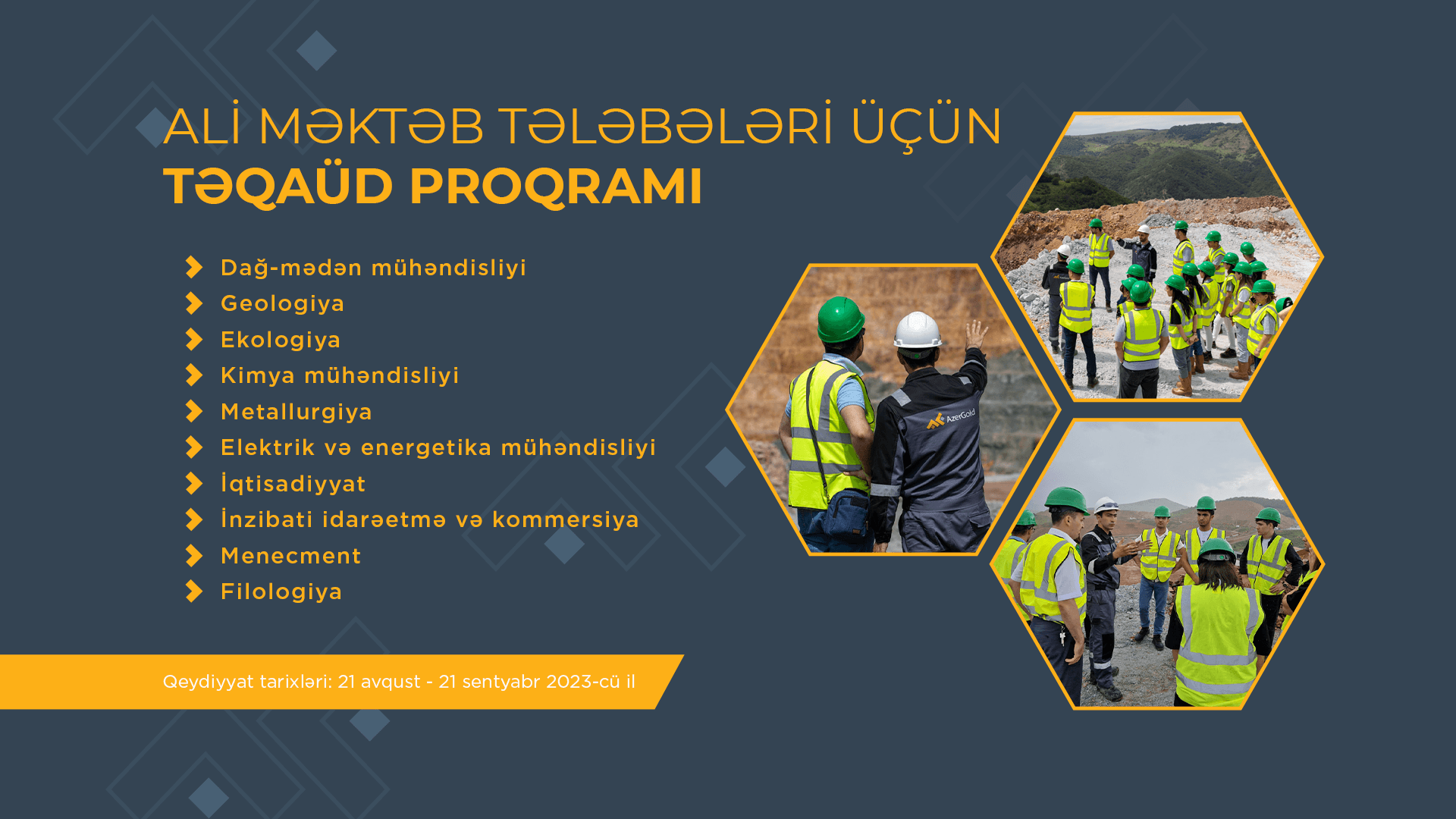 “AzerGold” QSC ali məktəb tələbələri üçün növbəti “Təqaüd proqramı” müsabiqəsi elan edir