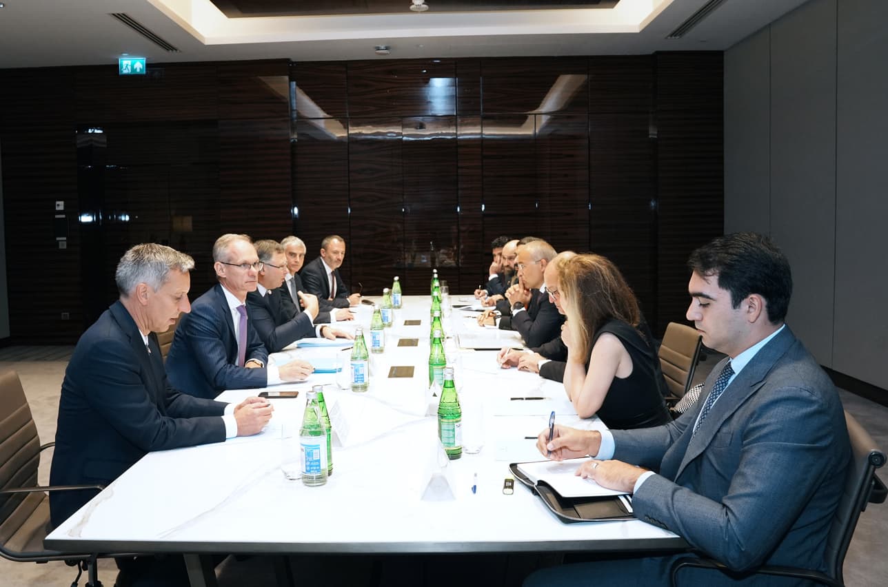 İqtisadiyyat naziri Mikayıl Cabbarov “Total Energies” şirkətinin baş icraçı direktoru ilə görüşüb