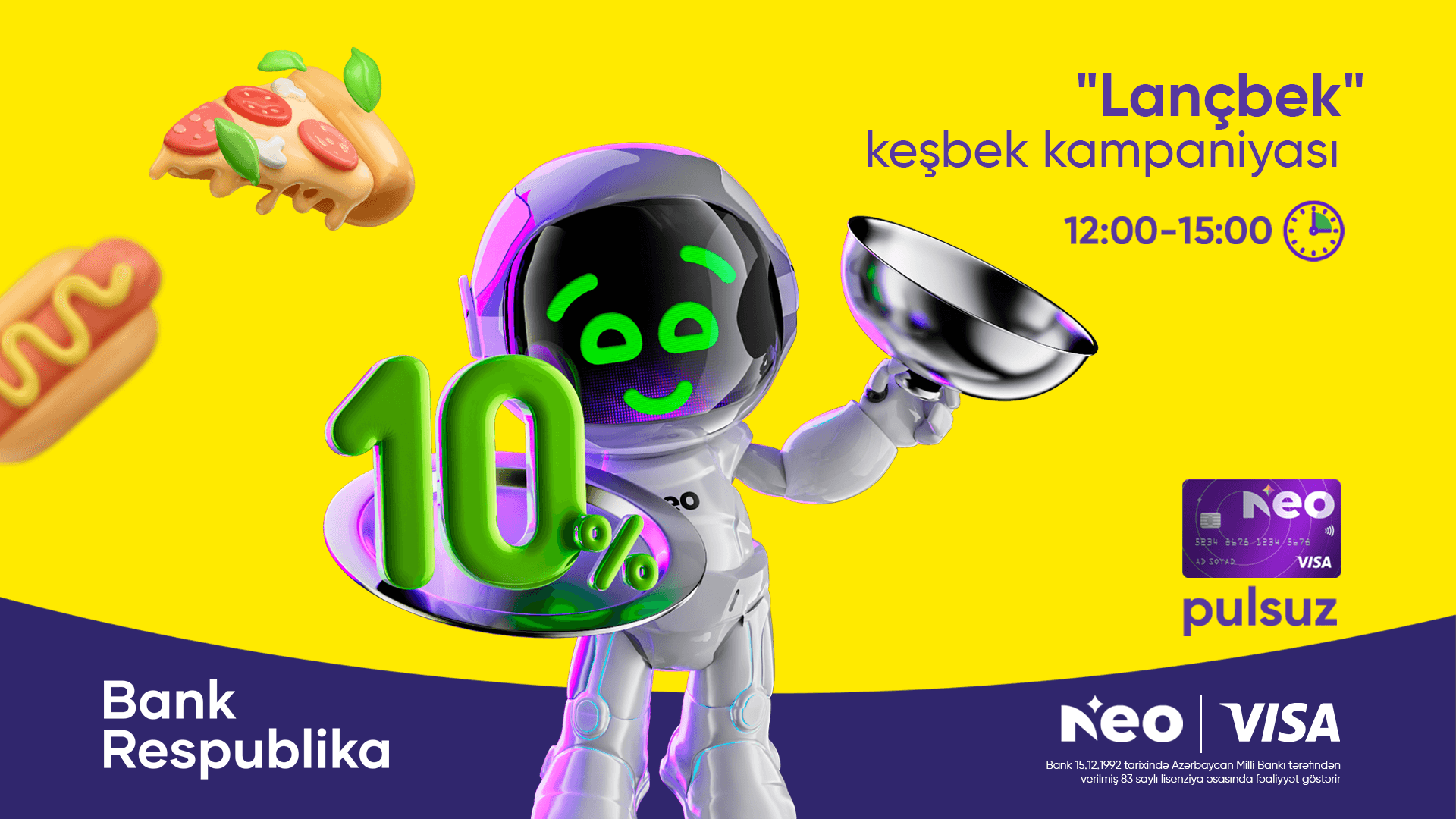 Bank Respublika Neokart VİSA sahibləri üçün “Lançbek” kampaniyasına start verdi
