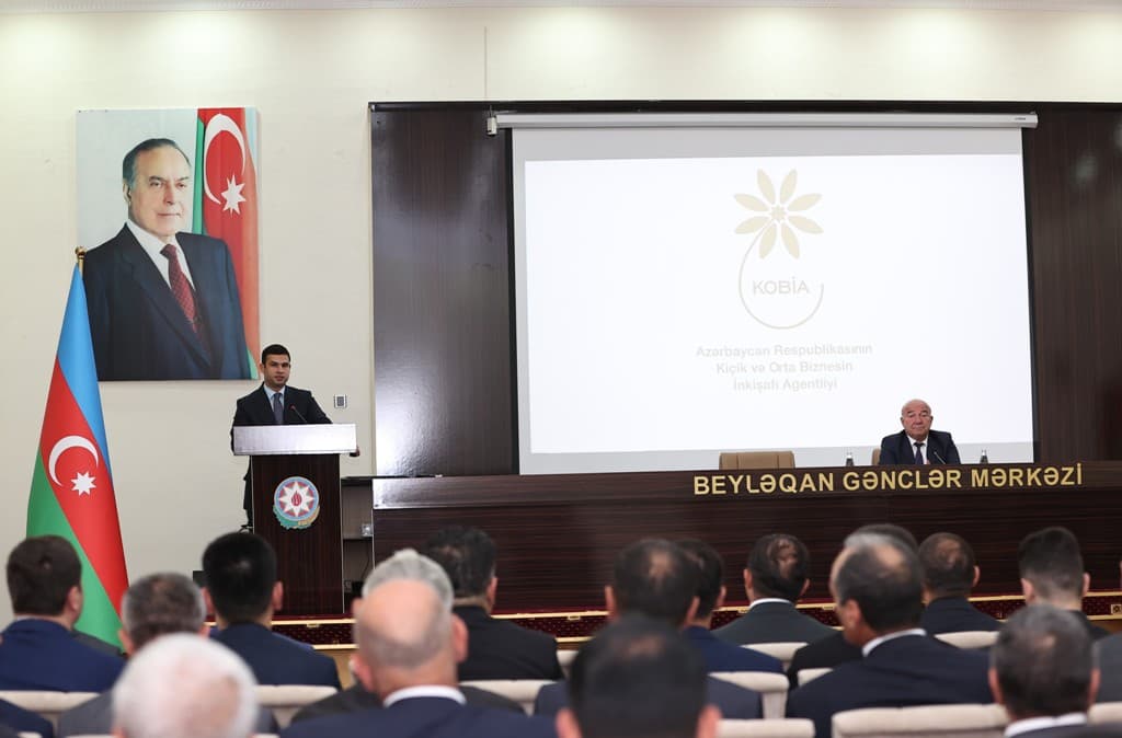 KOBİA Beyləqanda sahibkarlarla görüşüb - FOTO