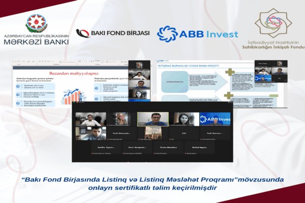 BFB-da Listinq və Listinq Məsləhət Proqramı mövzusunda onlayn sertifikatlı təlim keçirilib