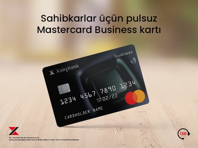Xalq Bankdan sahibkarlara Mastercard Business kartı hədiyyə!