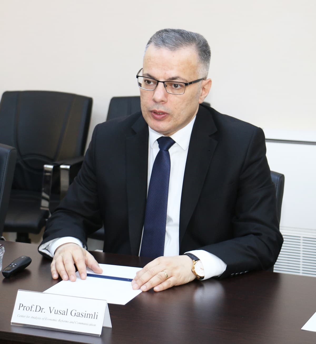 Vüsal Qasımlı Latviyanın Fiskal İntizam Şurasının sədri ilə görüşüb