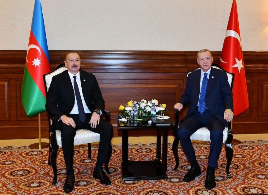 Astanada Prezident İlham Əliyevin Ərdoğan ilə görüşü olub - FOTO
