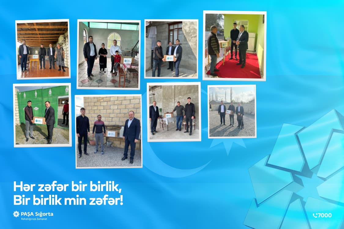 PAŞA Sığorta Tərtər və Bərdə şəhərlərində yaşayan şəhid və qazi ailələrini ziyarət etdi