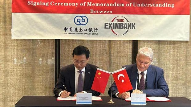 "Türk Eximbank" "Çin Eximbank" ile anlaşma memorandumu imzalayıb