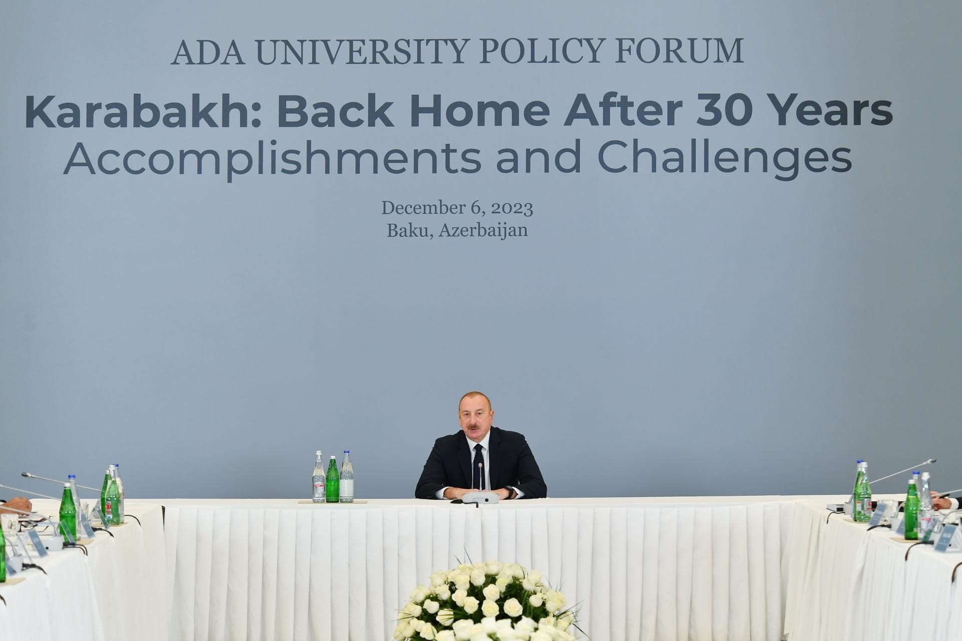 Prezident İlham Əliyev Qarabağa qayıdışla bağlı beynəlxalq forumda iştirak edib