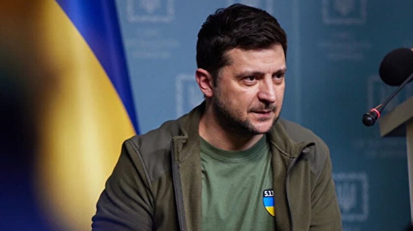 Zelenski: "Rusiya hərbi təyyarəsi vurulub"