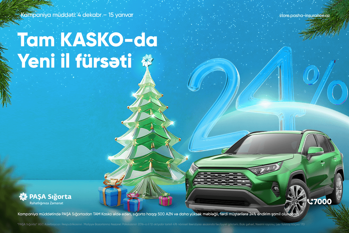 PAŞA Sığorta “Yeni il fürsəti – 24 %” kampaniyasına start verib!
