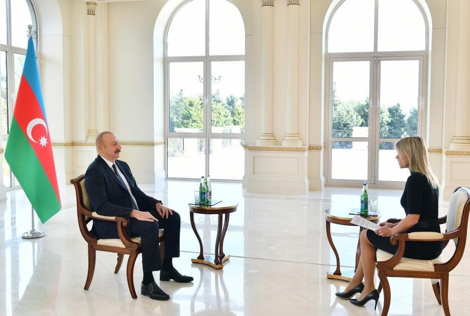 İlham Əliyev “Euronews” televiziyasına müsahibə verib - VİDEO - FOTO