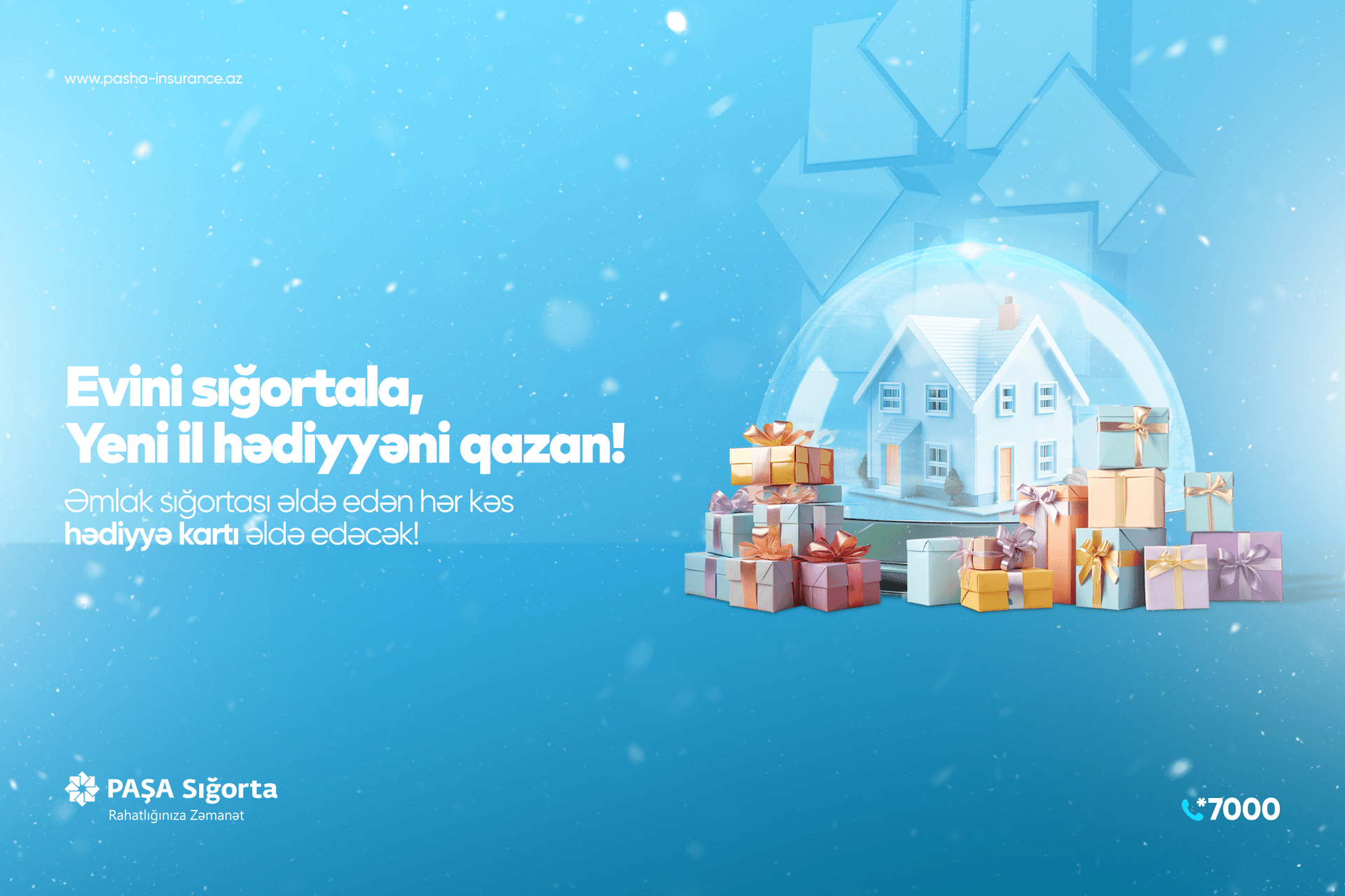 PAŞA Sığorta əmlakını sığortalamaq istəyənlər üçün Yeni ilə özəl fürsət təqdim edir!
