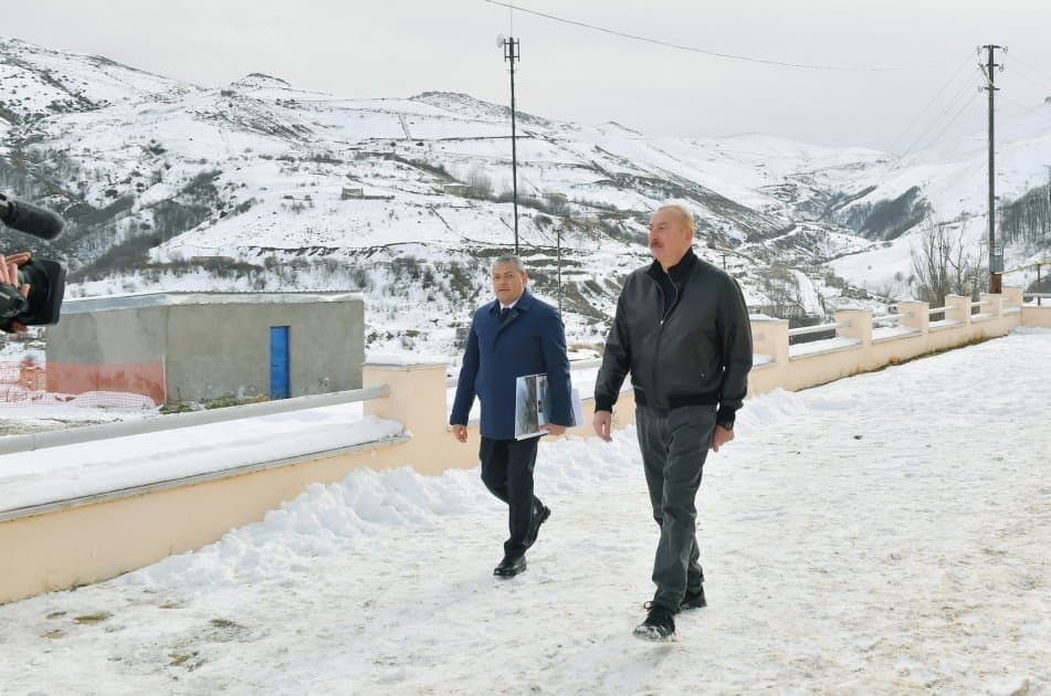 Prezident İlham Əliyev Şuşa rayonunun Turşsu qəsəbəsində olub - FOTO